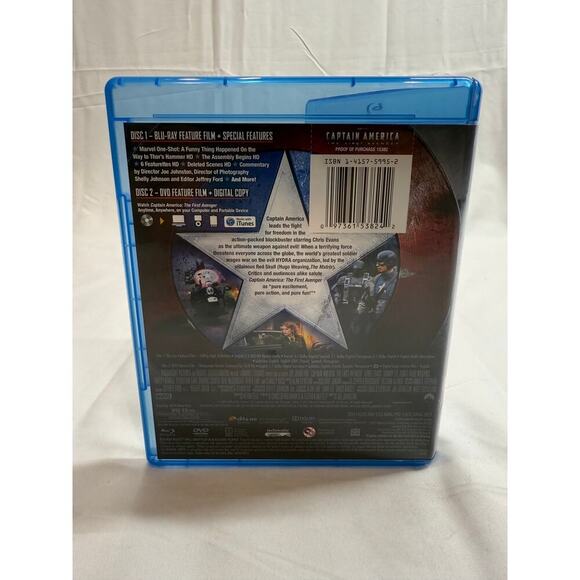 Captain America: The First Avenger Blu‑ray/DVD Combo – Excellent Pre‑Owned - Picture 2 of 3